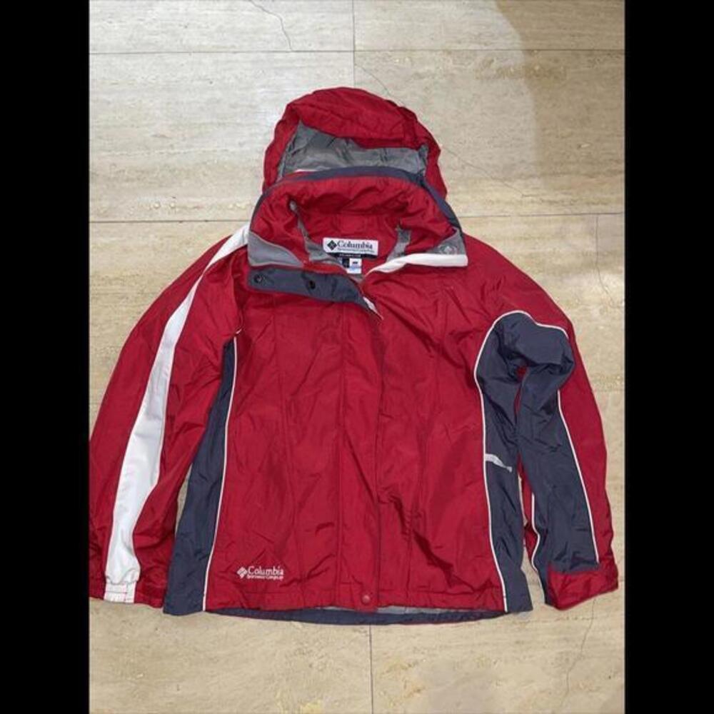 COLUMBIA VERTEX CORE INTERCHANGE Women's Red Jacket Large no fleece